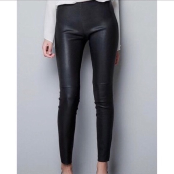 Zara Pants - Zara Faux Leather Moto leggings